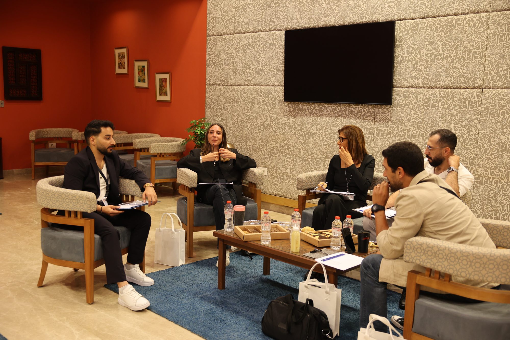 The film judging panel in discussion