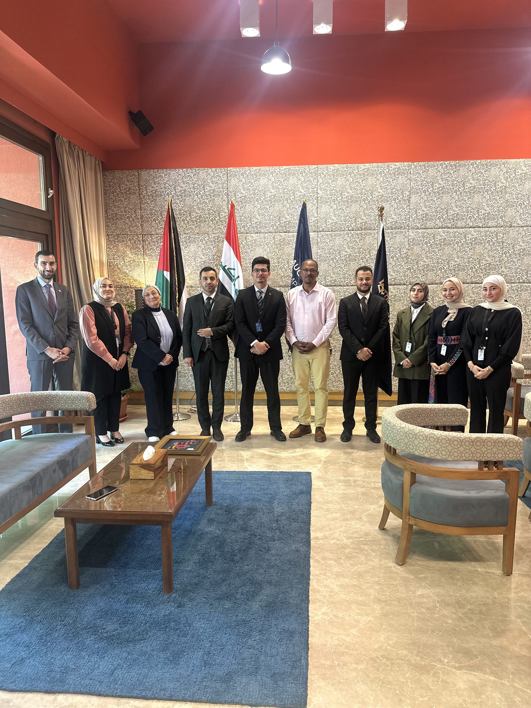 Tomorrow's Leaders scholars hosting a visiting university delegation