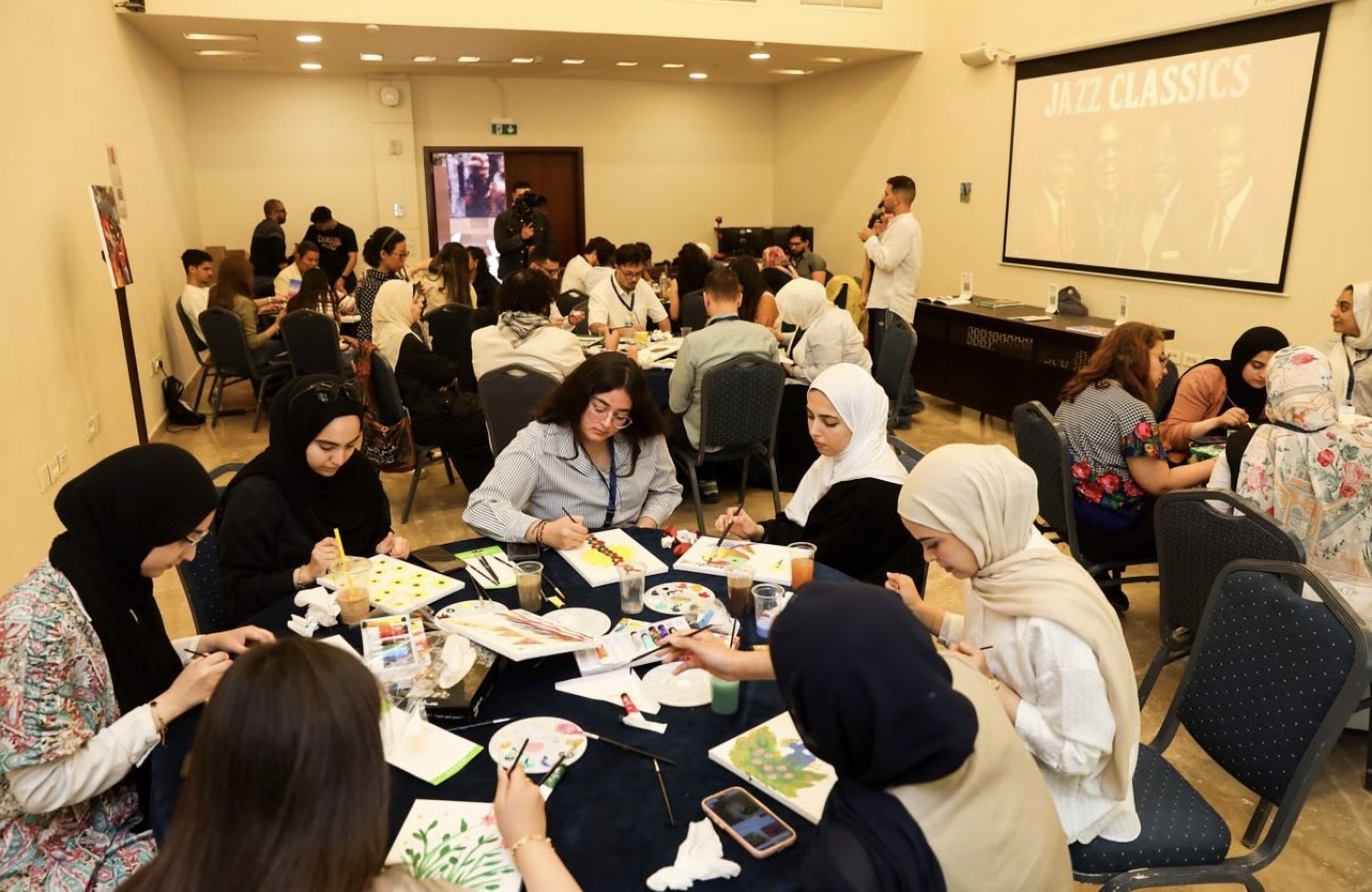 A creative workshop in progress