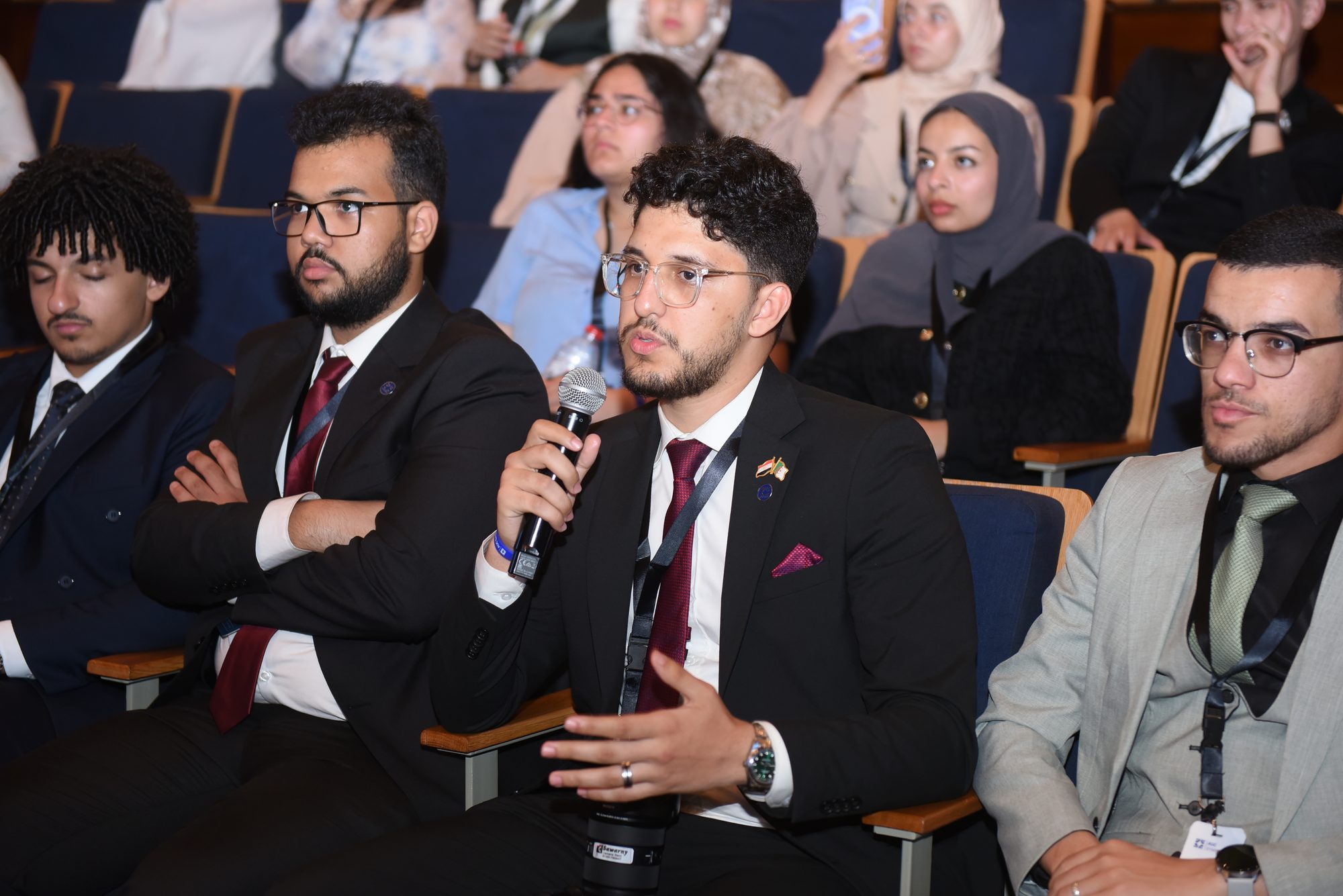 Scholars taking part in a session